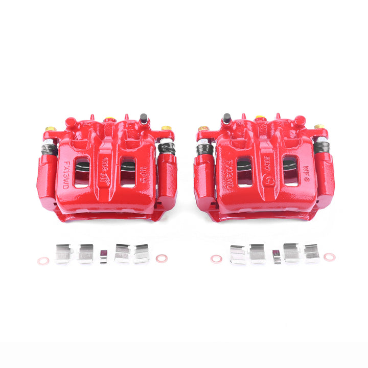 Power Stop 04-11 Mitsubishi Endeavor Front Red Calipers w/Brackets - Pair