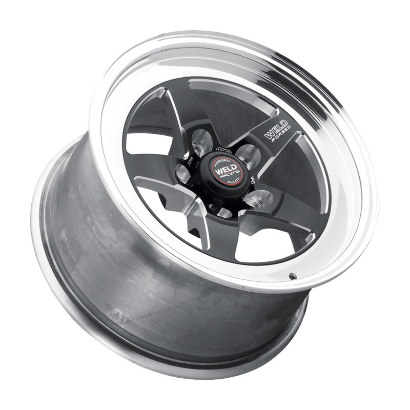 Weld S71 15x11.33 / 5x4.75 BP / 7.5in. BS Black Wheel (Low Pad) - Non-Beadlock