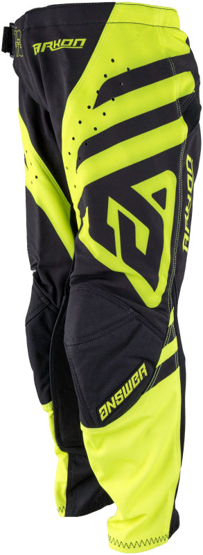 Answer 25 Arkon Nitrus Pants Black/Hyper Acid Youth Size - 22