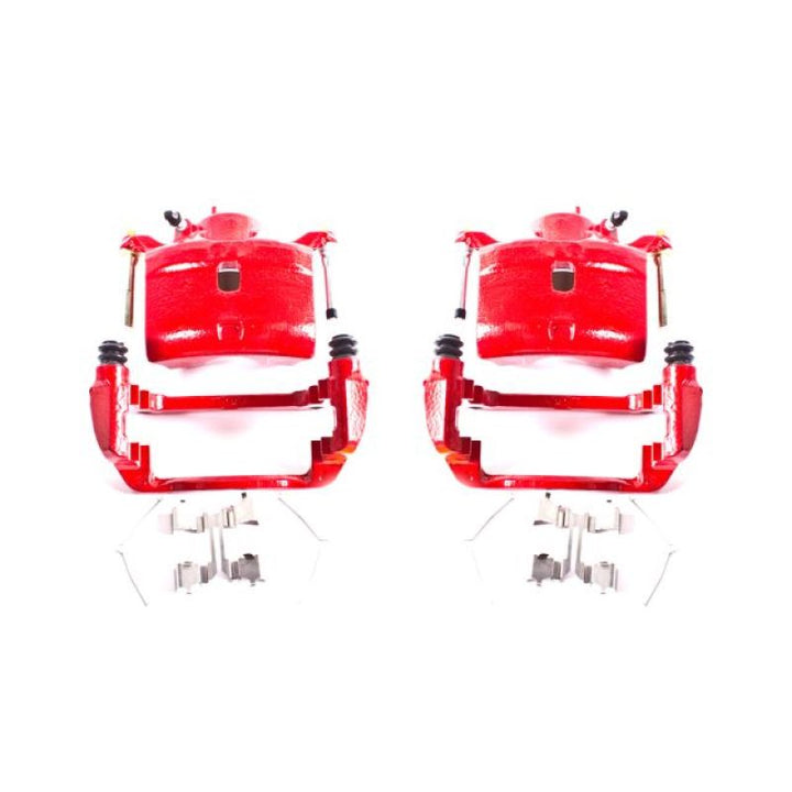 Power Stop 02-04 Honda CR-V Front Red Calipers w/Brackets - Pair