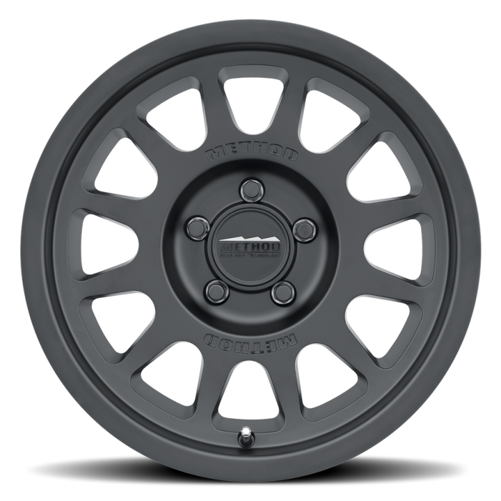 Method MR703 17x8.5 0mm Offset 5x5 71.5mm CB Matte Black Wheel