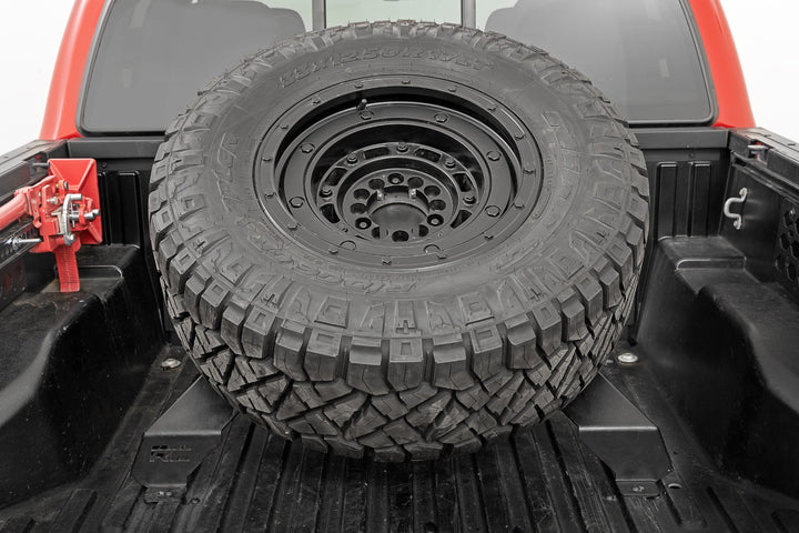 Bed Mount Spare Tire Carrier | Universal (5x5.5 6x5.5 6x135 &amp; 5x5.0 Bolt Patterns)