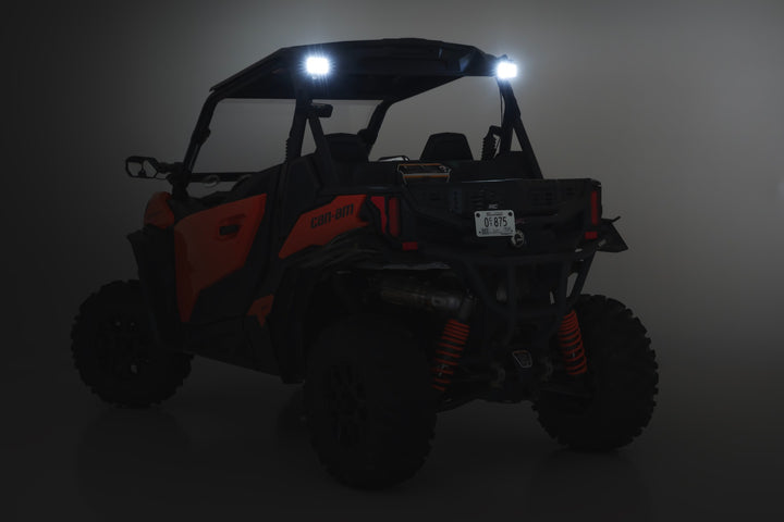 LED Light Kit | Rear Mount | 2" Chrome Pair | Wide Angle | Can-Am Maverick Sport 1000R 