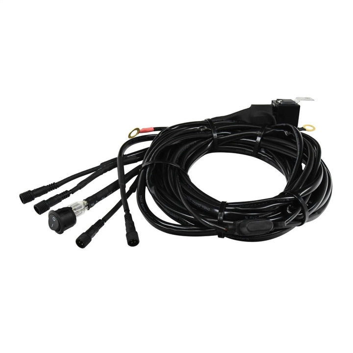 Westin Universal LED Rock Light Kit - 4 Lights - 14ft 9in Wiring Harness & Switch - Black