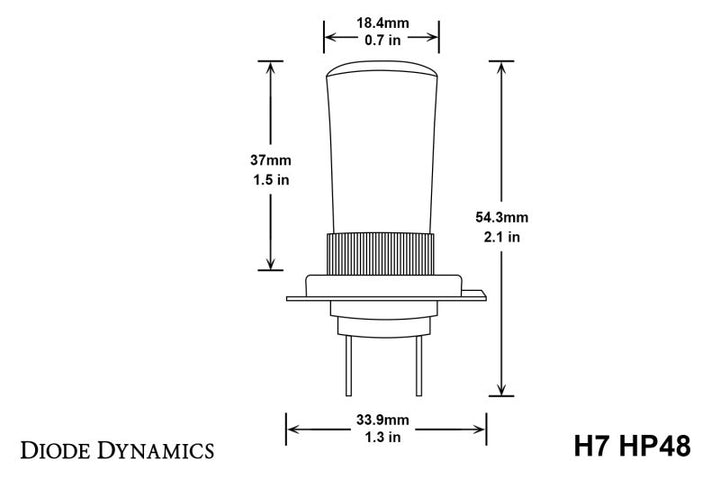 Diode Dynamics H7 HP48 LED - Cool - White (Pair)