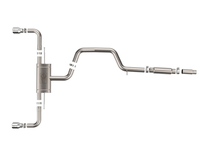 aFe 22-24 Volkswagen GTI MACH Force-Xp 3 to 2-1/2 IN Stainless Steel Cat-Back Exhaust w/Polished Tip