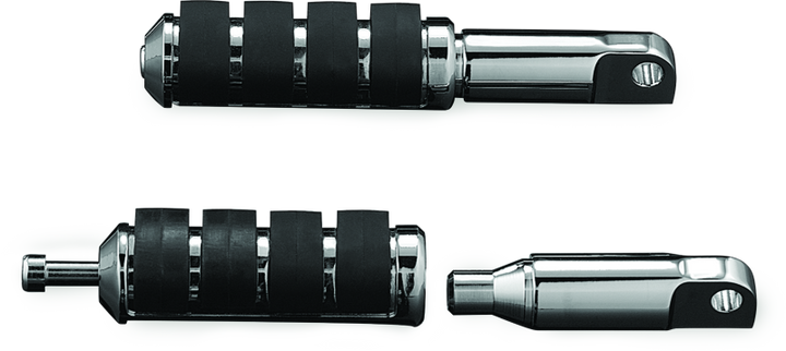 Kuryakyn Male Mount 2-1/2inch Footpeg Extension Chrome (Pair)