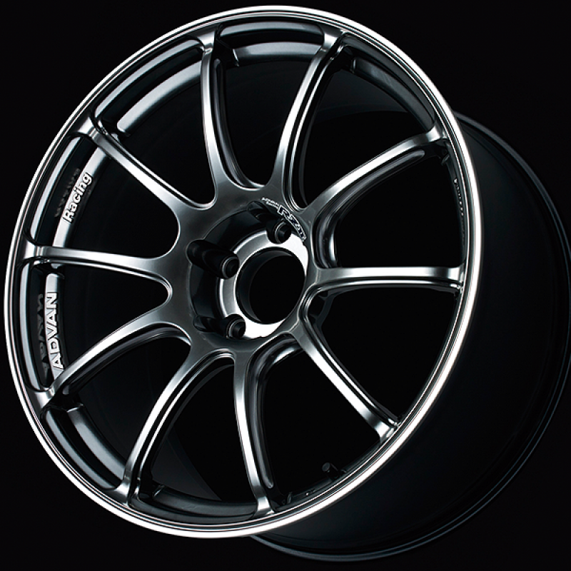Advan RZII 17x7.5 / +48 Offset / 5x114.3 / 73mm Bore / Racing Hyper Black and Ring