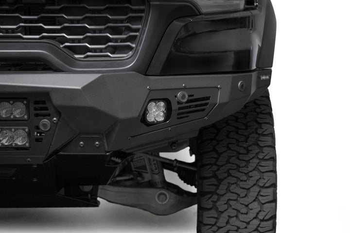 Addictive Desert Designs 25+ RAM 1500 RHO Bomber Front Bumper  (20 Inch Lights)