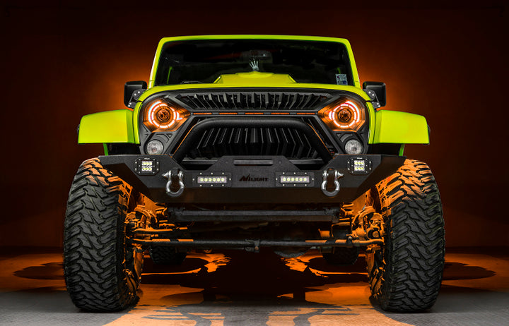 ORACLE Lighting 0718 Jeep Wrangler JK Oculus 7in ColorSHIFT Bi-LED Projector Headlights