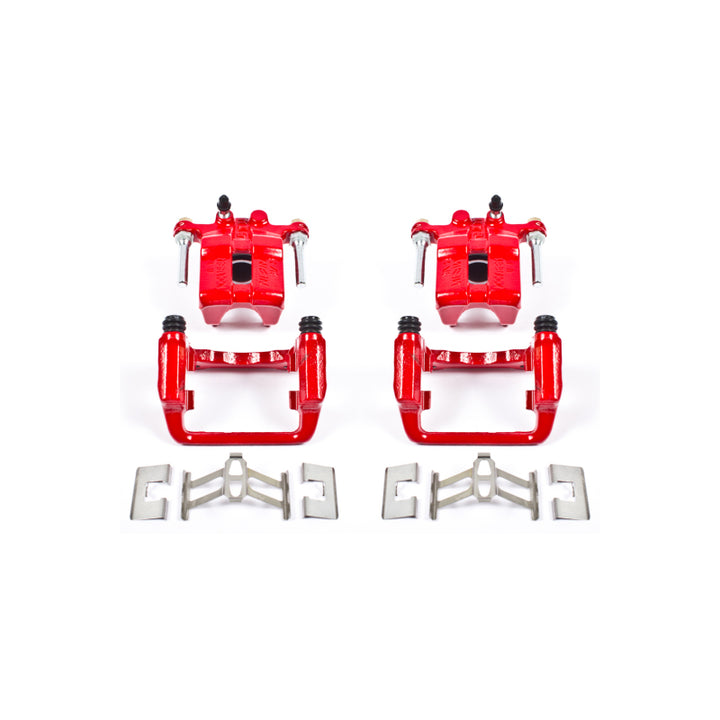 Power Stop 99-04 Acura RL Rear Red Calipers w/Brackets - Pair