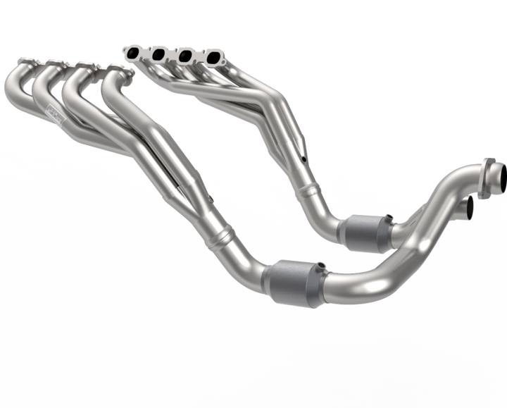 Kooks 20-22 Ford F250 7.3L V8 / Ford F350 7.3L V8 2in x 3in SS Headers w/ H.O. Green Catted Conn