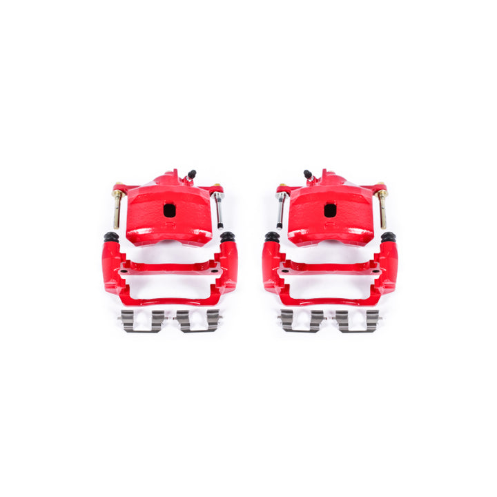 Power Stop 97-00 Acura EL Front Red Calipers w/Brackets - Pair