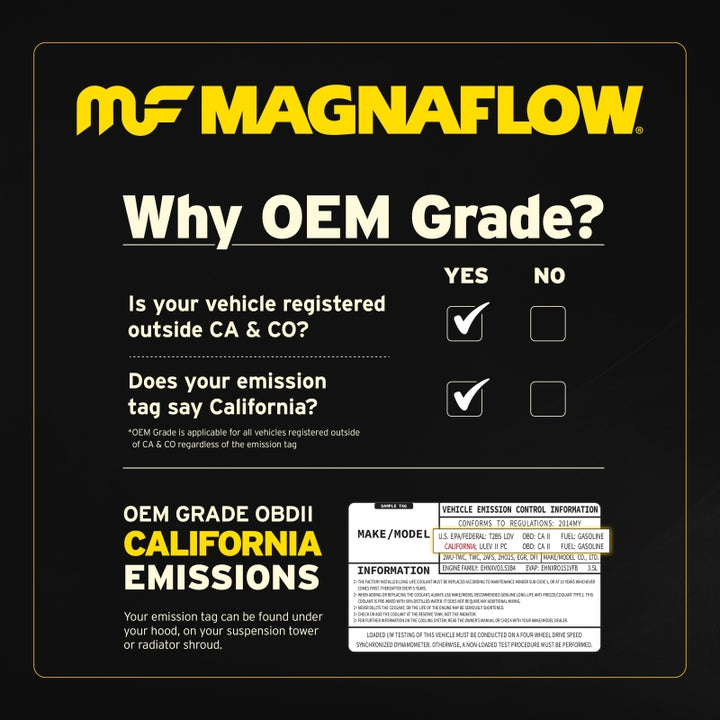 MagnaFlow Universal Catalytic Converter 2.50inch O/O