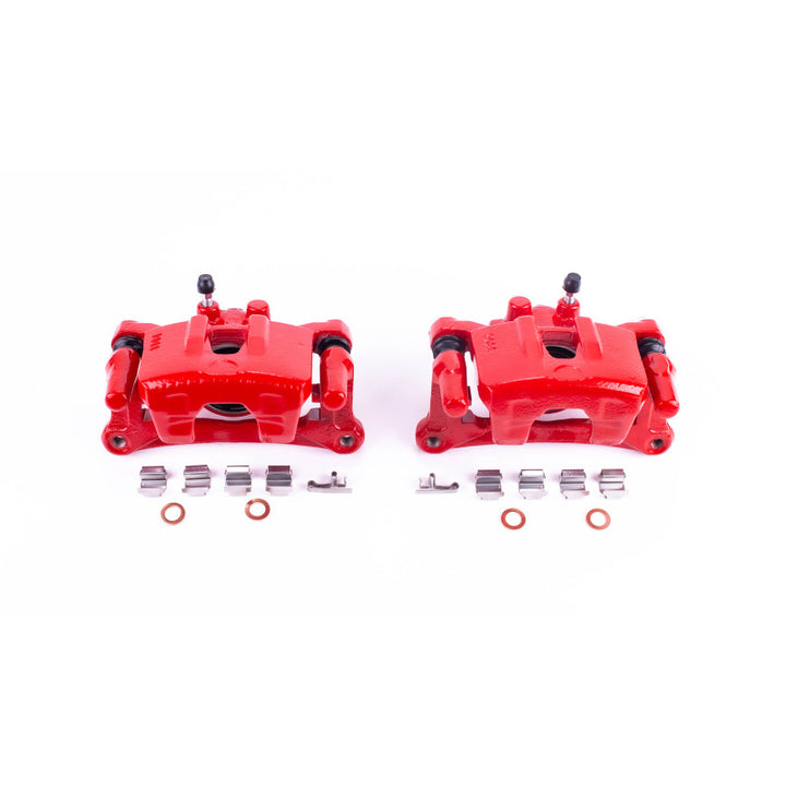 Power Stop 04-08 Mitsubishi Endeavor Rear Red Calipers w/Brackets - Pair