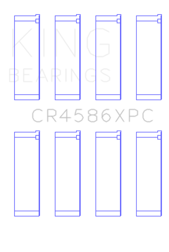 King Engine Bearings Mitsubishi 4B11T (Size 0.5) Coated Performance Rod Bearing Set