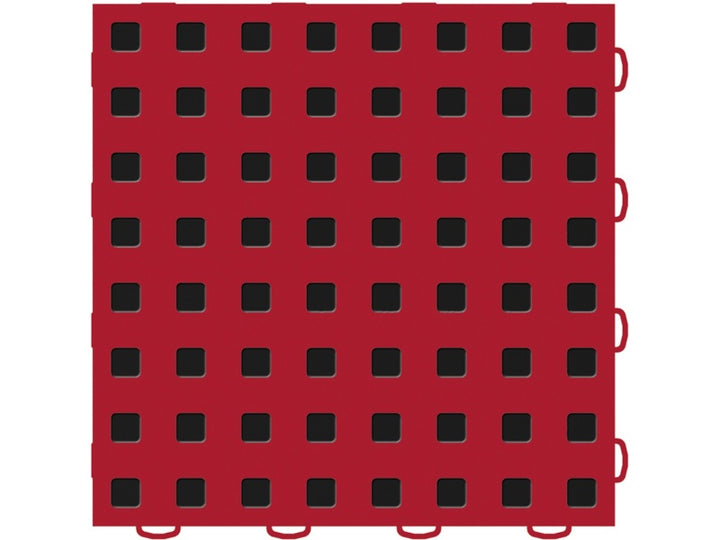 WeatherTech TechFloor - 12in X 12in Tiles - Red/Black **Order in Qtys of 10
