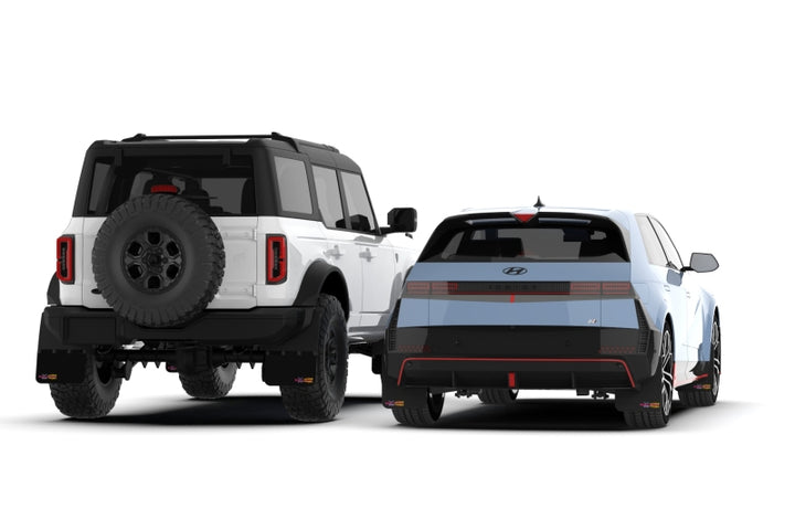 Rally Armor 21-25 Ford Bronco RB-PL Running Board-Plastic Rear Bumper Black Mud Flap BCE Pink Logo