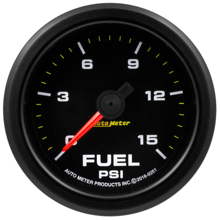 Autometer Extreme Environment 2 1/16in 15psi Fuel Pressure Gauge Stepper Motor w/ Warn