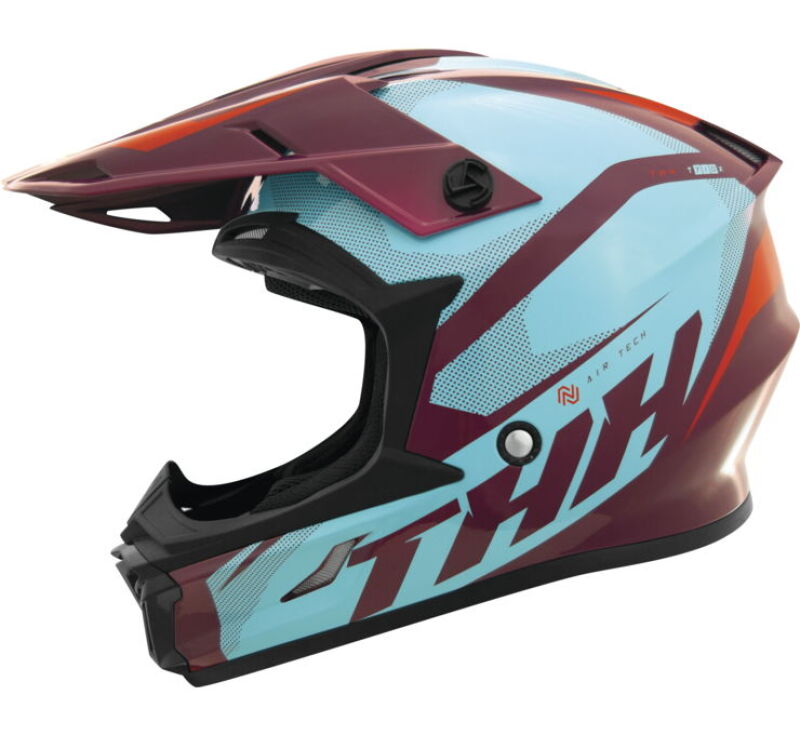 THH Helmets T710XR Airtech Burgundy/Blue Youth - Medium