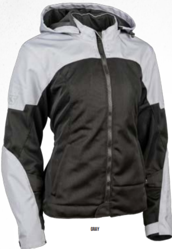Speed and Strength Starstruck Mesh Jacket Grey/Black Womens - XL