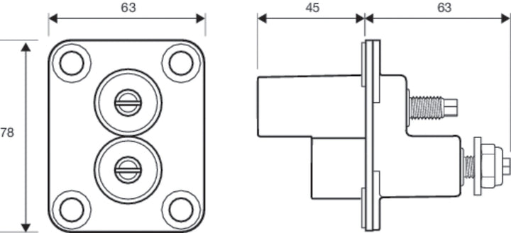 Hella Jump Start Zinc Coated Terminal