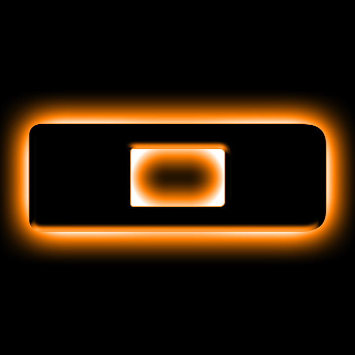 ORACLE Lighting Universal Illuminated LED Letter Badges - Matte Blk Surface Finish - D