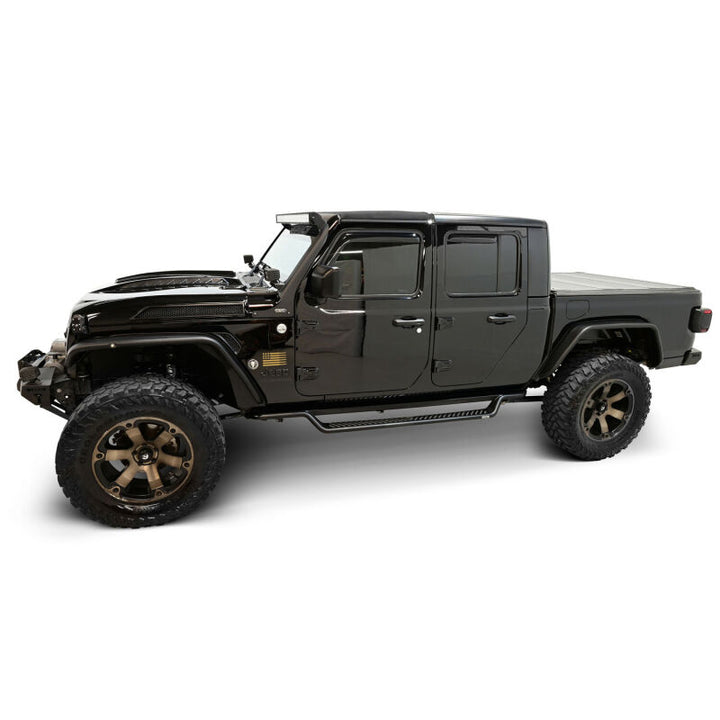Westin 20-25 Jeep Gladiator Outlaw Drop Running Boards - Tex. Blk