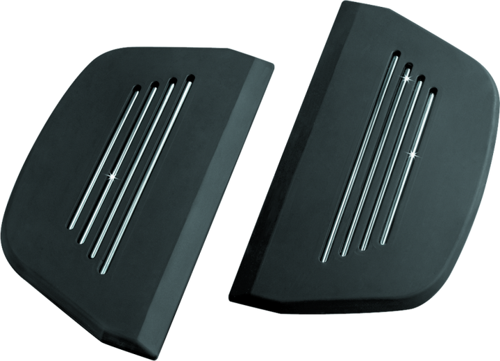 Kuryakyn Premium Passenger Board Inserts 86-Up Touring Models Black
