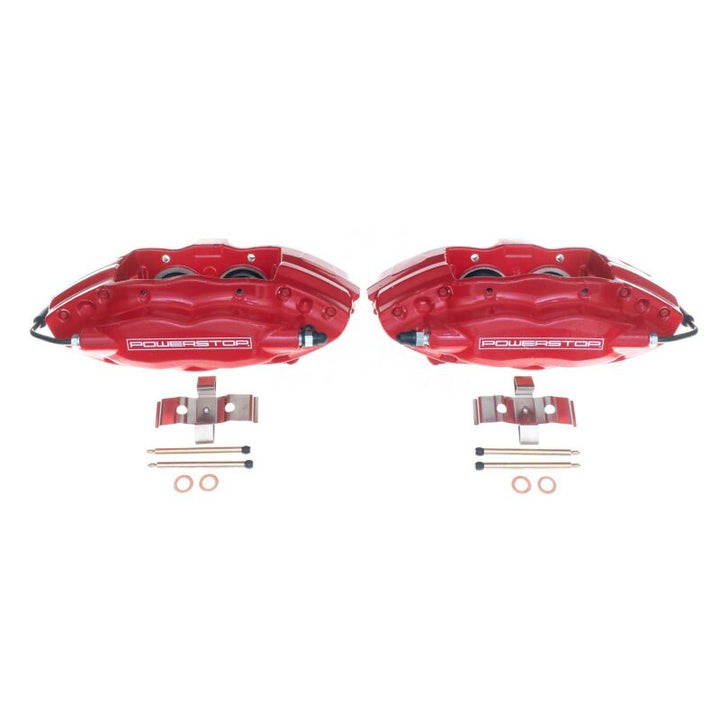 Power Stop 10-15 Chevrolet Camaro Rear Red Calipers w/o Brackets - Pair