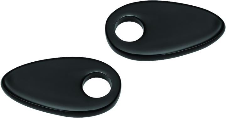 Kuryakyn Fender Strut Cover Plates Gloss Black