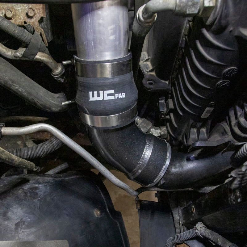 Wehrli 06-10 Duramax LBZ/LMM Intercooler Outlet Elbow Kit - Gun Metal