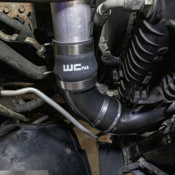 Wehrli 06-10 Duramax LBZ/LMM Intercooler Outlet Elbow Kit - Semi-Gloss Black