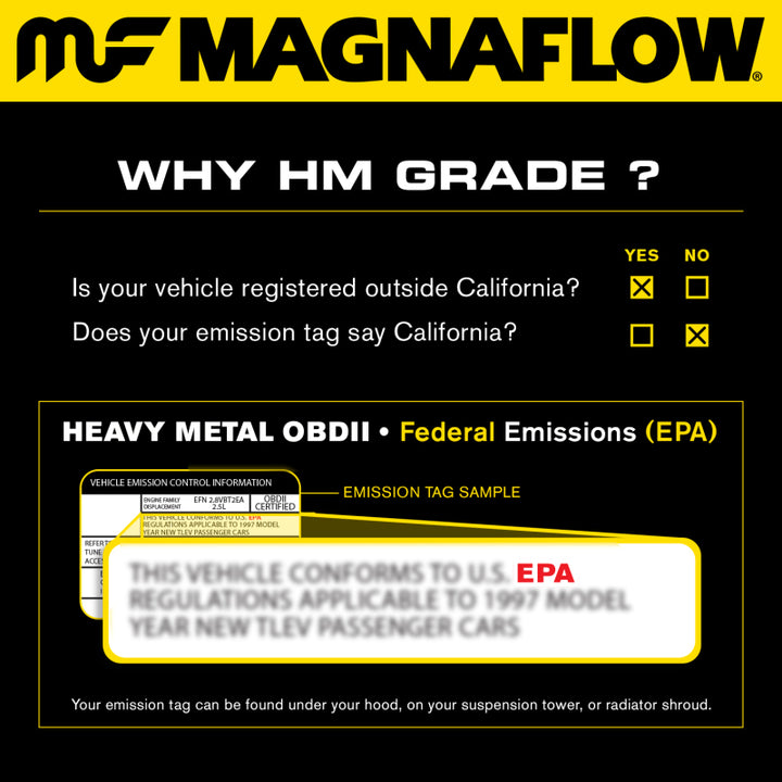 MagnaFlow Direct Fit Catalytic Converter 2011 Kia Sorento 3.5 Underbody