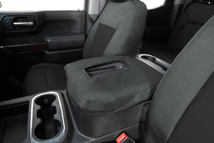 Covercraft 19-24 Dodge Ram Endura PrecisionFit Custom Front Row Seat Covers - Charcoal/Black