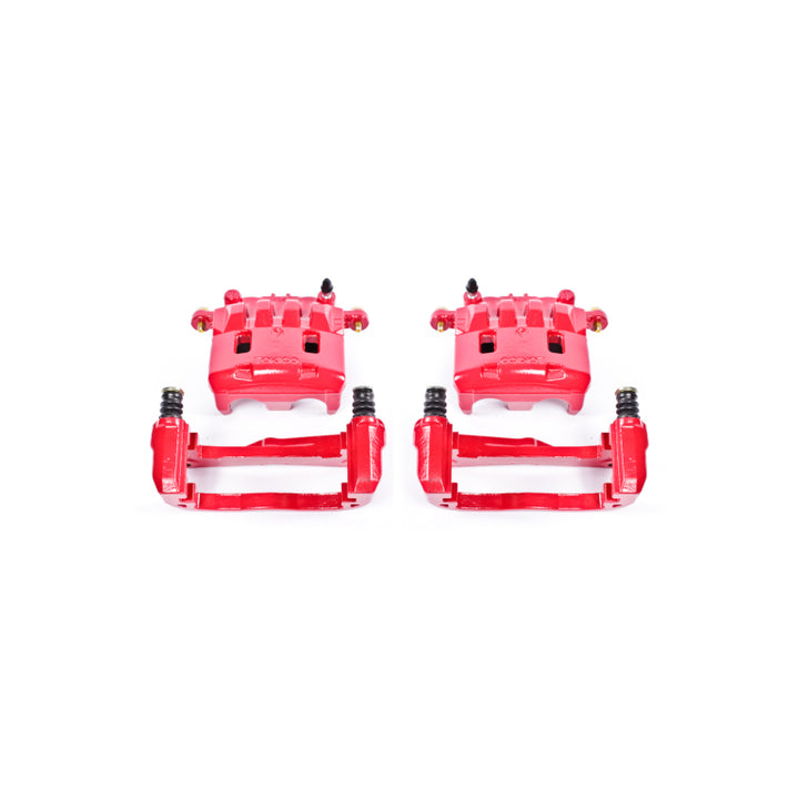 Power Stop 05-06 Saab 9-2X Front Red Calipers w/Brackets - Pair