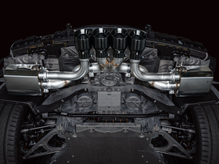 AWE Tuning 2023 C8 Corvette Z06 SwitchPath Cat-Back Exhaust - Diamond Black Tips