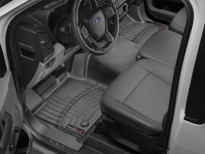 WeatherTech 2019+ Chevrolet Silverado 1500 Crew Cab w/ Vinyl Floors Rear FloorLiner - Black