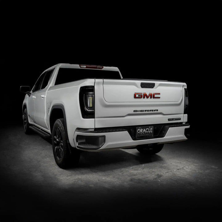 Oracle 19-23 GMC Sierra Black Series Flush Style LED Tail Lights - Factory Halogen