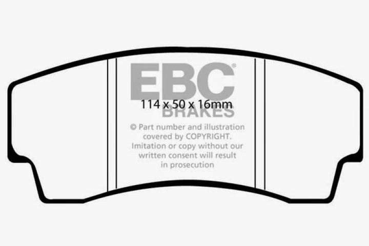 EBC 99-02 Noble M12 2.6 Twin Turbo Yellowstuff Rear Brake Pads