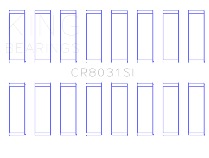 King Engine Bearings Chrysler Jeep V8 287 4.7L (Od+.002in) (Size +0.50mm) Connecting Rod Bearing Set