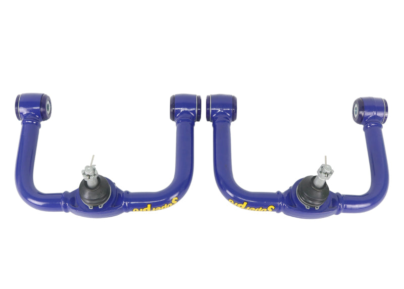 SuperPro 05-21 Nissan Frontier - Fixed Offset Upper Control Arm Set - Camber/Caster Correction
