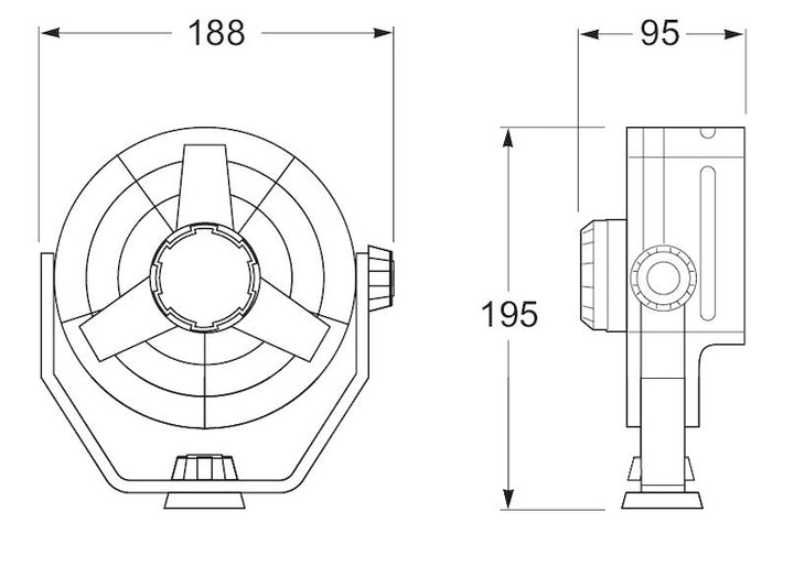 Hella Fan Turbo 2Speed 24V Blk