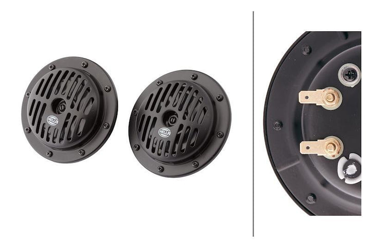 Hella Supertone Horn Kit 12V 310/380HZ HTone Black