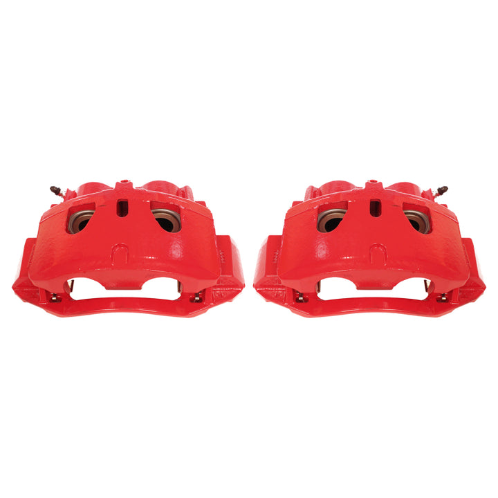 Power Stop 11-19 Chevrolet Silverado 2500 HD Front Red Calipers w/Brackets - Pair