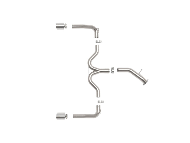 aFe Takeda 20-21 Kia Forte GT 1.6L (t) 3in to 2.5in SS Axle-Back Exhaust System w/ Polished Tips