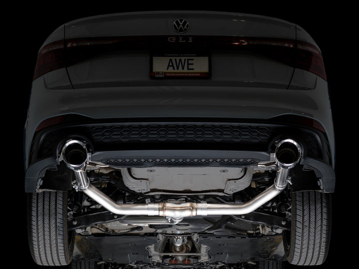 AWE Tuning 22-25 Volkswagen Jetta GLI Track Edition Exhaust - Chrome Silver Tips