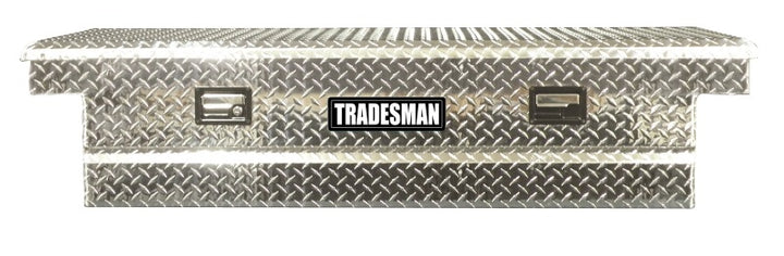 Tradesman Aluminum Economy Cross Bed Truck Tool Box (70in./Front Opening) - Brite