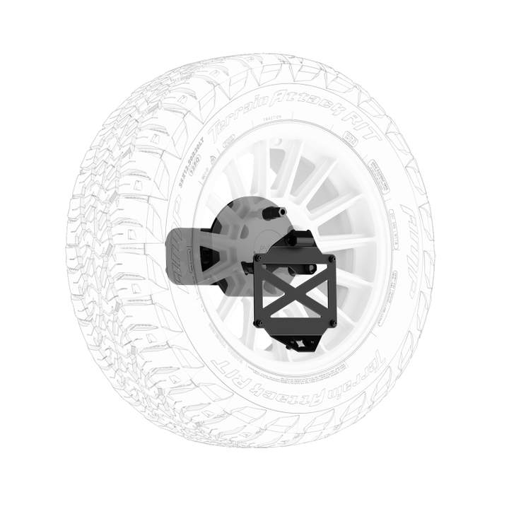 Body Armor 4x4 16-23 Toyota Tacoma/10-24 4Runner Pro Series II Tire Carrier W/ License Plate Holder