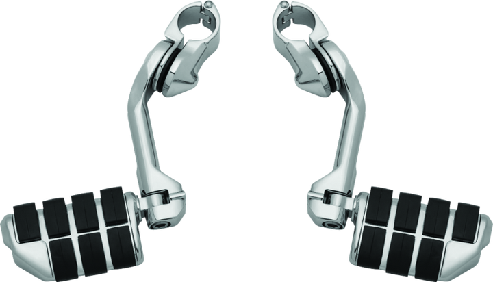 Kuryakyn Tour-Tech Cruise 6in Mount Arm With Dually ISO Pegs 1-1/4in Clamp Chrome